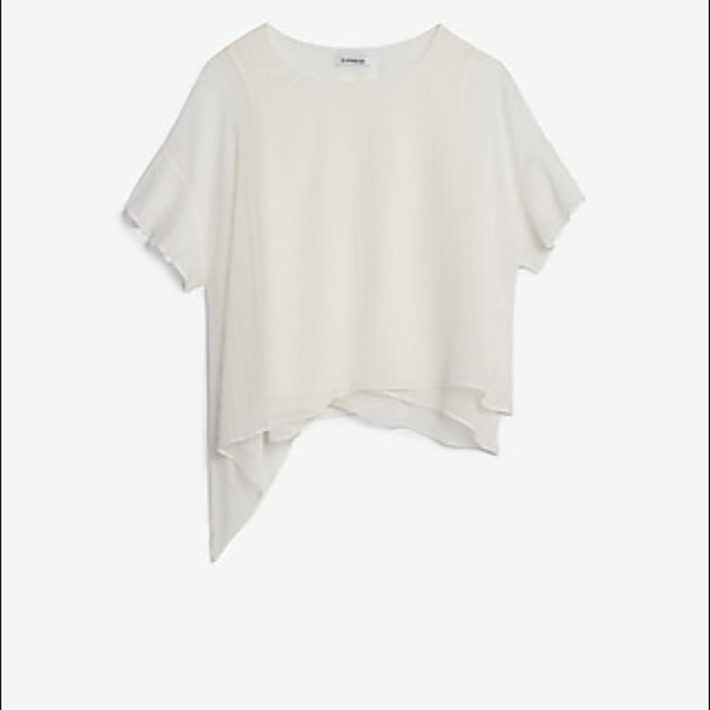 Metallic Clip Dot Asymmetrical Top